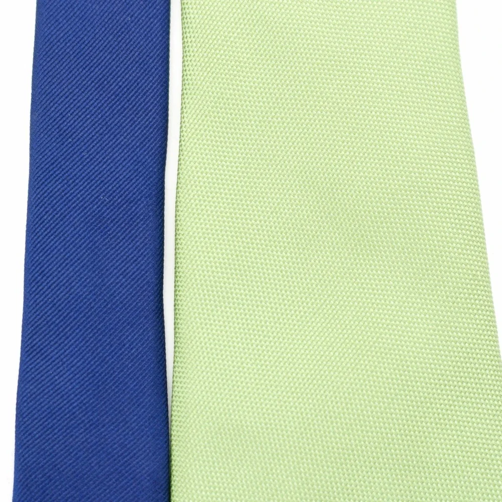 Tommy Hilfiger Two Tone Green Blue Woven‎ Silk Tie